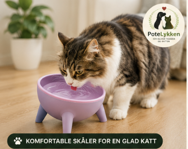 Ergonomisk Matskål for Hund og Katt
