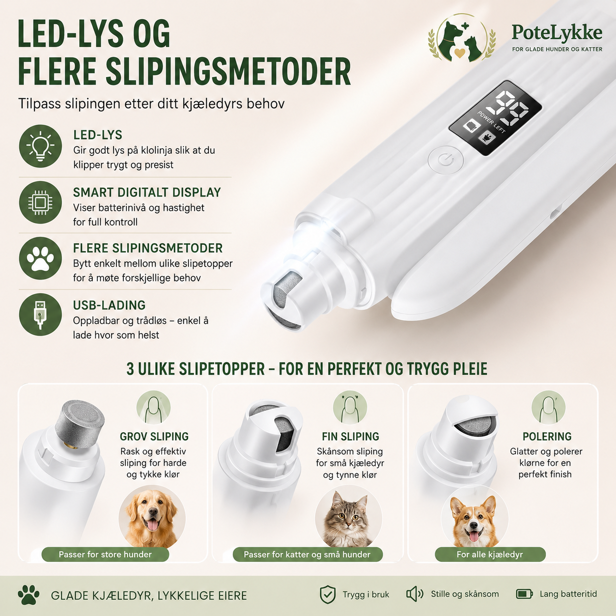 Elektrisk Klotrimmer for Hund