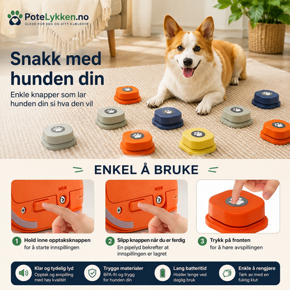 Kommunikasjons knapper for Hund og Katt