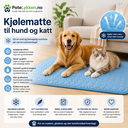Kjølematte for varme sommerdager- til hund og Katt