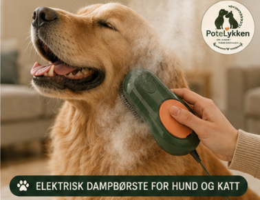 Dampbørste for Hund og Katt – Selvrensende Massasjebørste